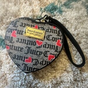 NWT Juicy Couture Heart Wristlet